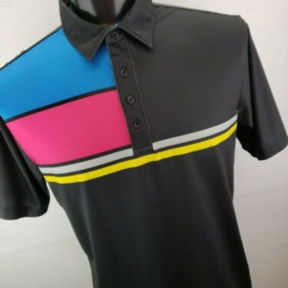 Slazenger Colorblock Golf Polo Shirt Size Large